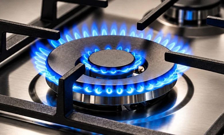 Estufa encendida durante el racionamiento de gas en Colombia.