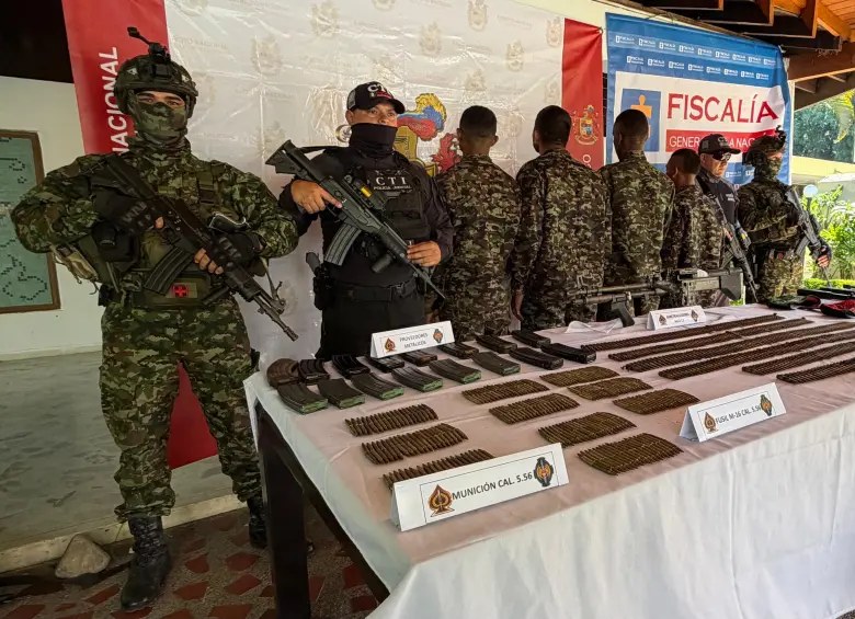 Importante operativo en Antioquia: 4 presuntos integrantes del Clan del Golfo se entregaron en Briceño.