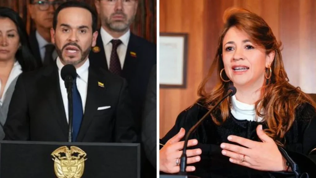 Montaje de Abelardo de la Espriella y Cristina Lombana, designada para articular el Bloque de Búsqueda contra la Corrupción.